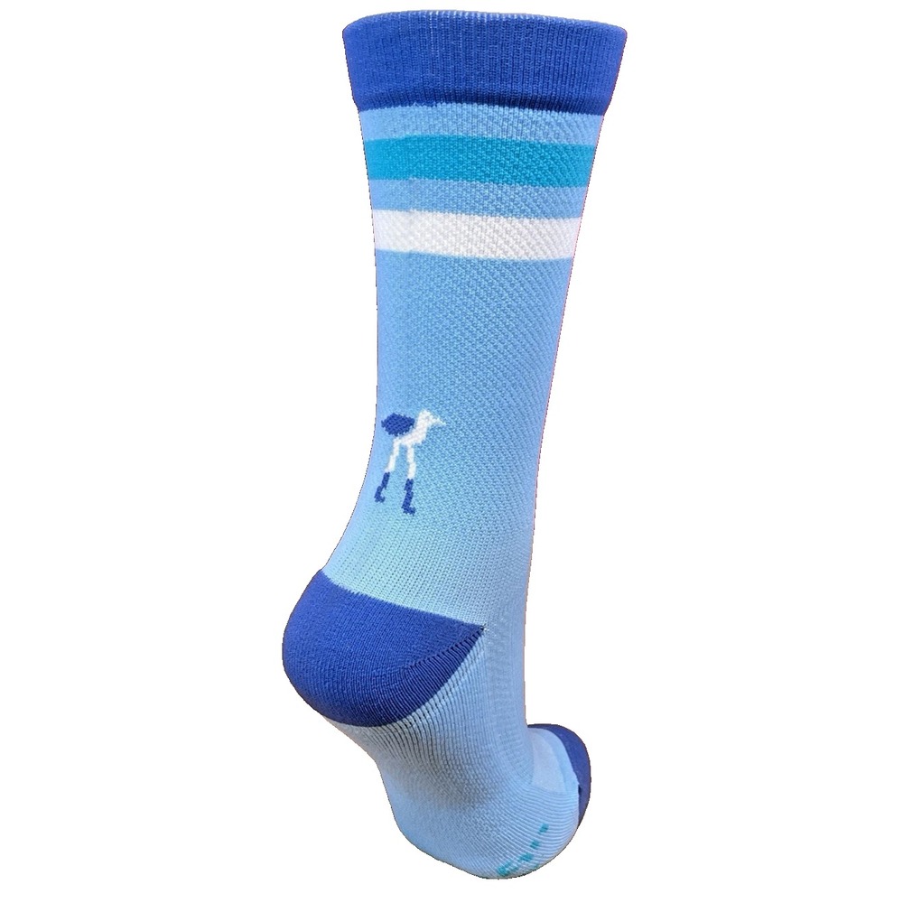 Pack of 2 Womens Lilly Trotter Powder Blue MidCalf Crew Compression Socks sz S/M